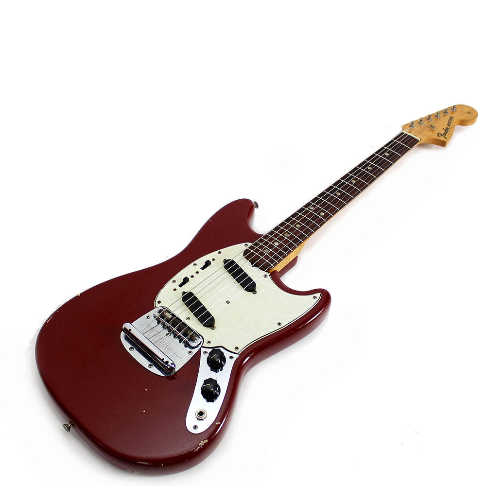 Vintage 1966 Fender Mustang Electric Guitar Red Finish | Cream