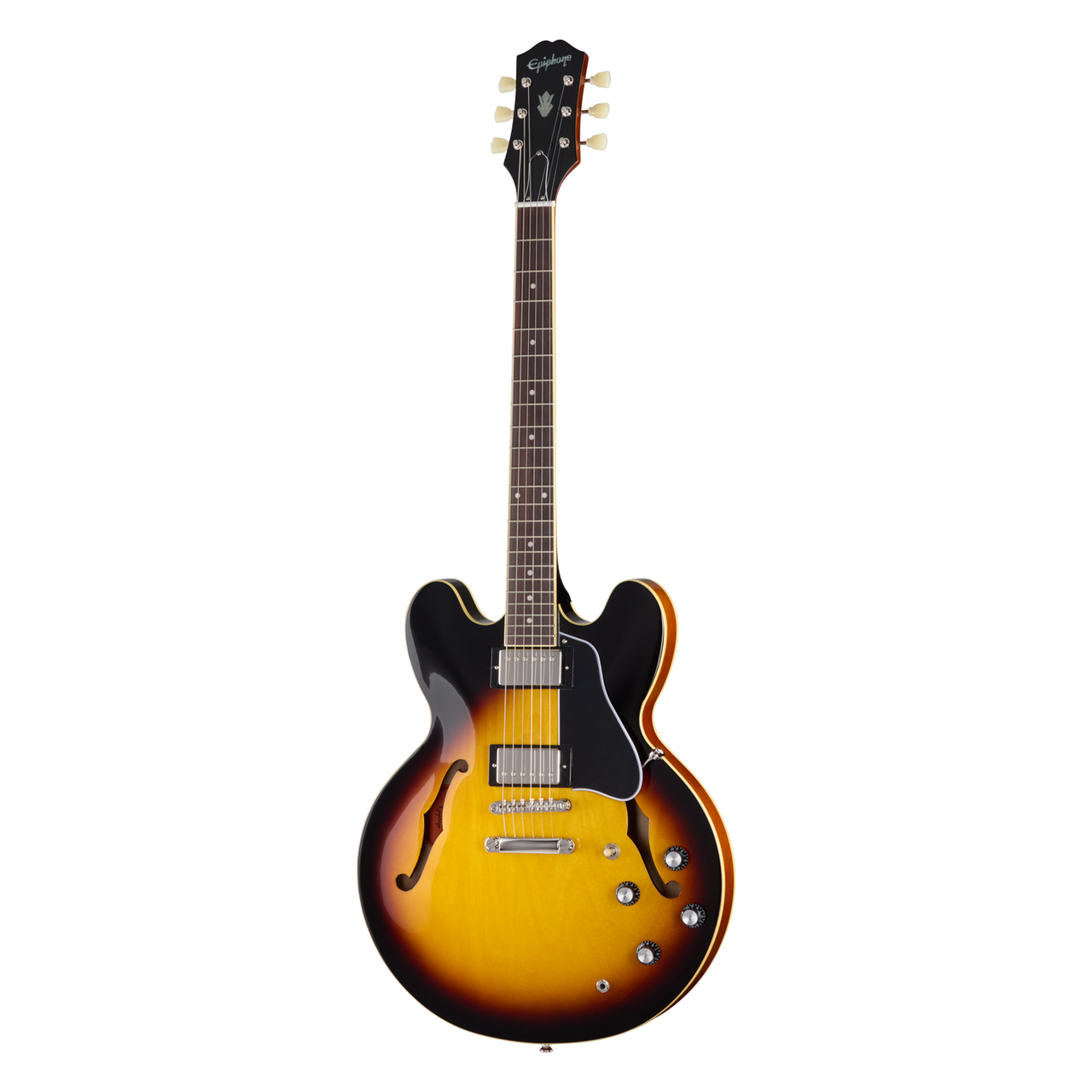Epiphone ES-335 Vintage Sunburst セミアコ Epiphone ES-335 Semi-Hollow - Vintage Sunburst - Cream City Music