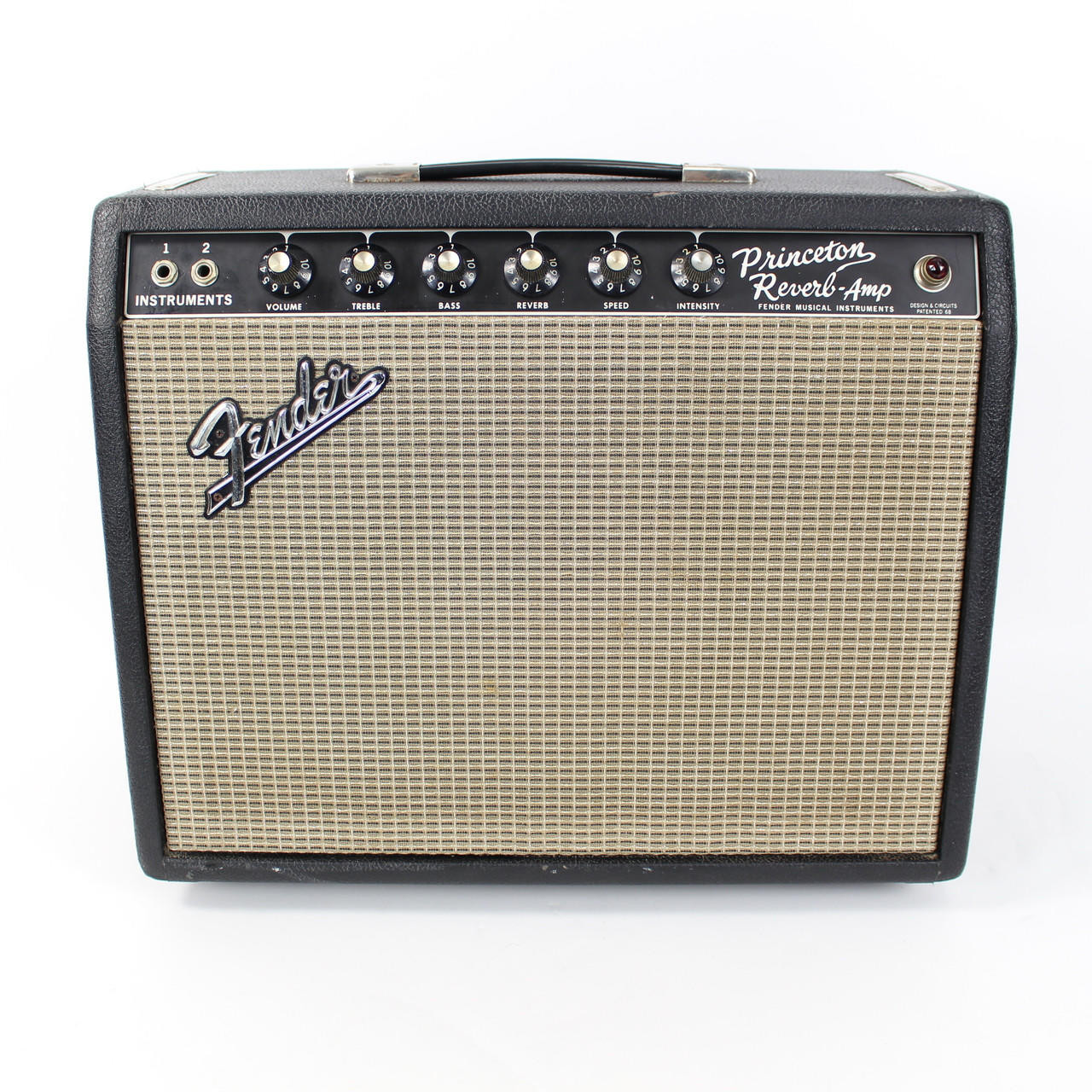 Vintage 1966 Blackface Fender Princeton Reverb 12W 1x10 Tube Combo