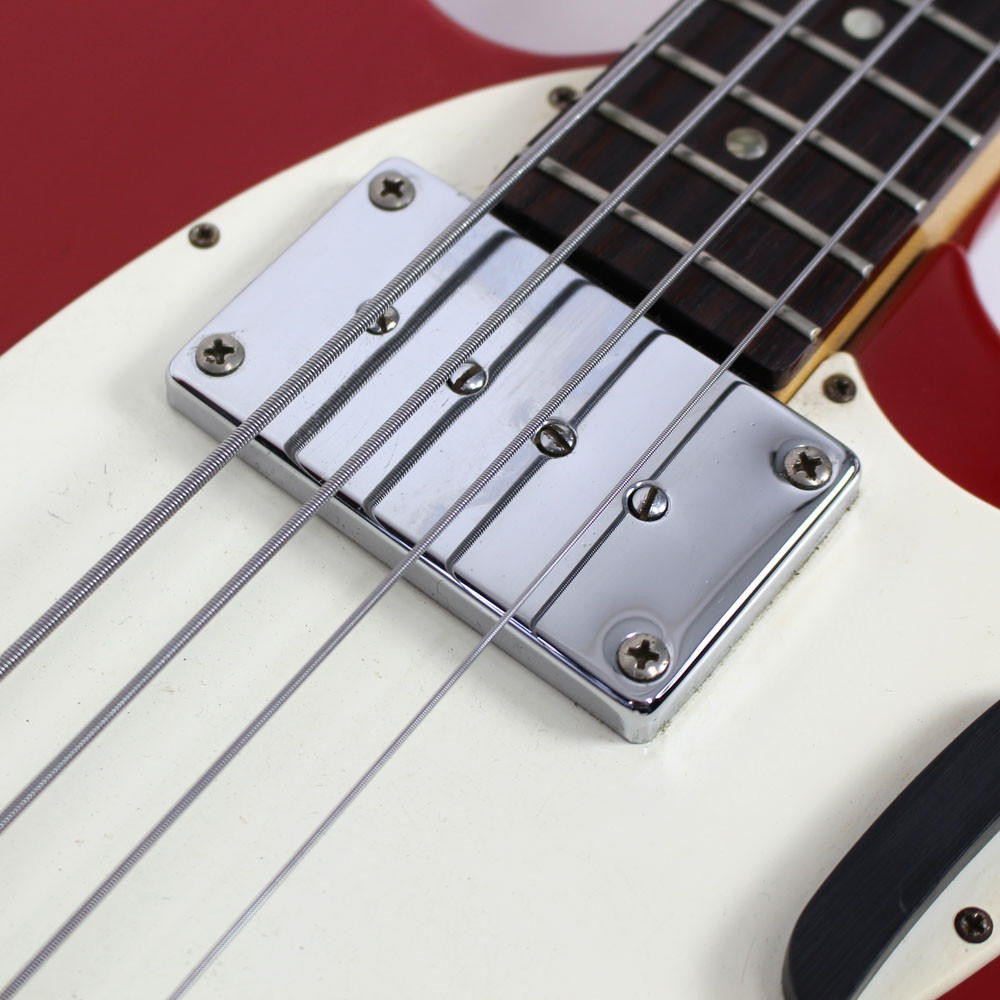 Vintage 1960s Kalamazoo KB Electric Bass Guitar in Flame Red