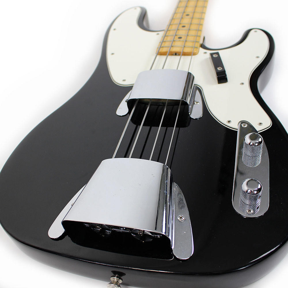 Vintage 1969 Fender Telecaster Bass Refinished Black | Cream City