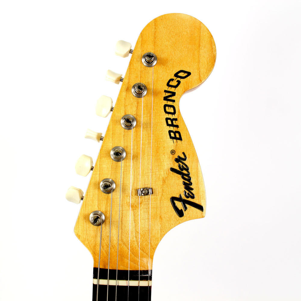 Vintage 1967 Fender Bronco Electric Guitar in Red Finish | Cream