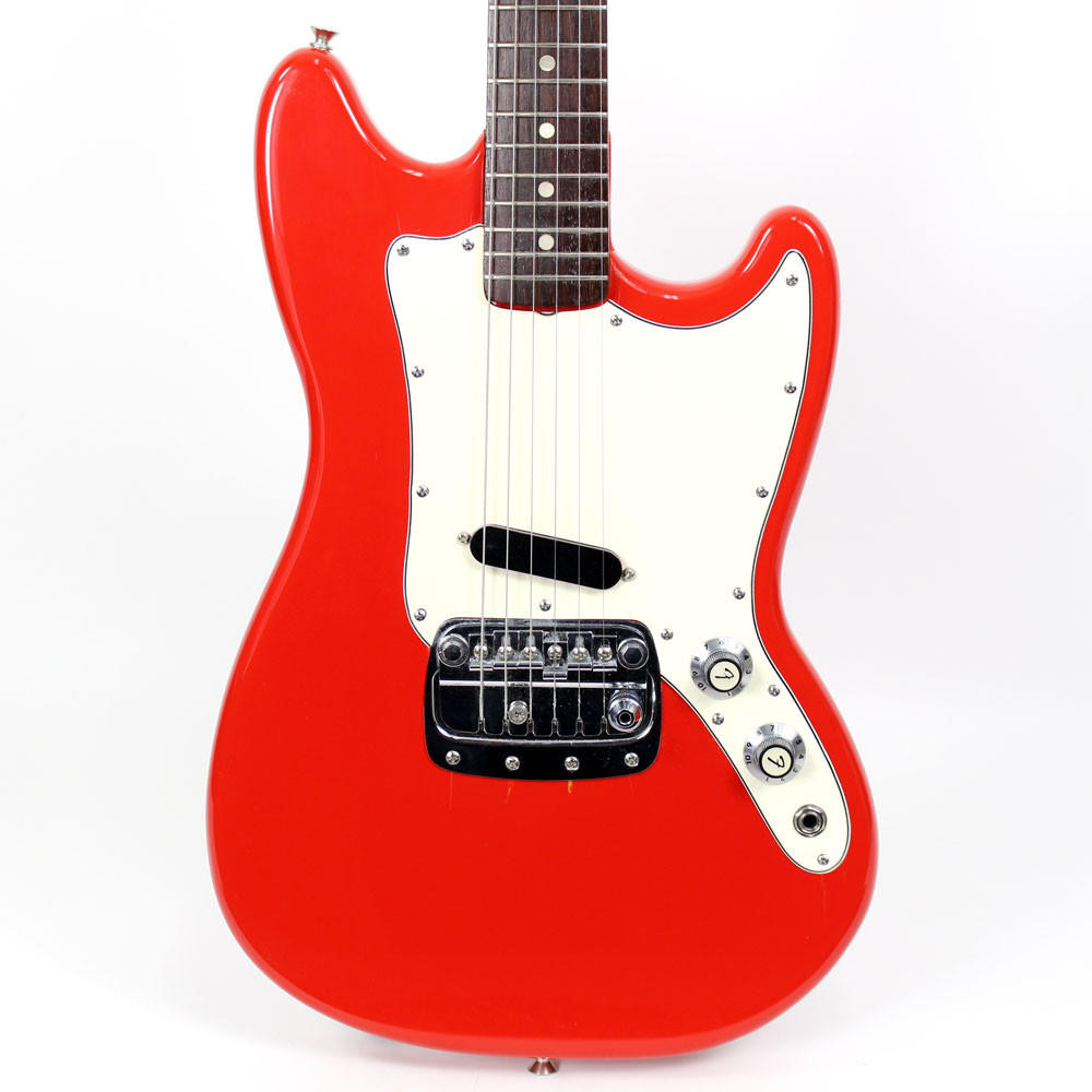 Vintage 1967 Fender Bronco Electric Guitar in Red Finish | Cream