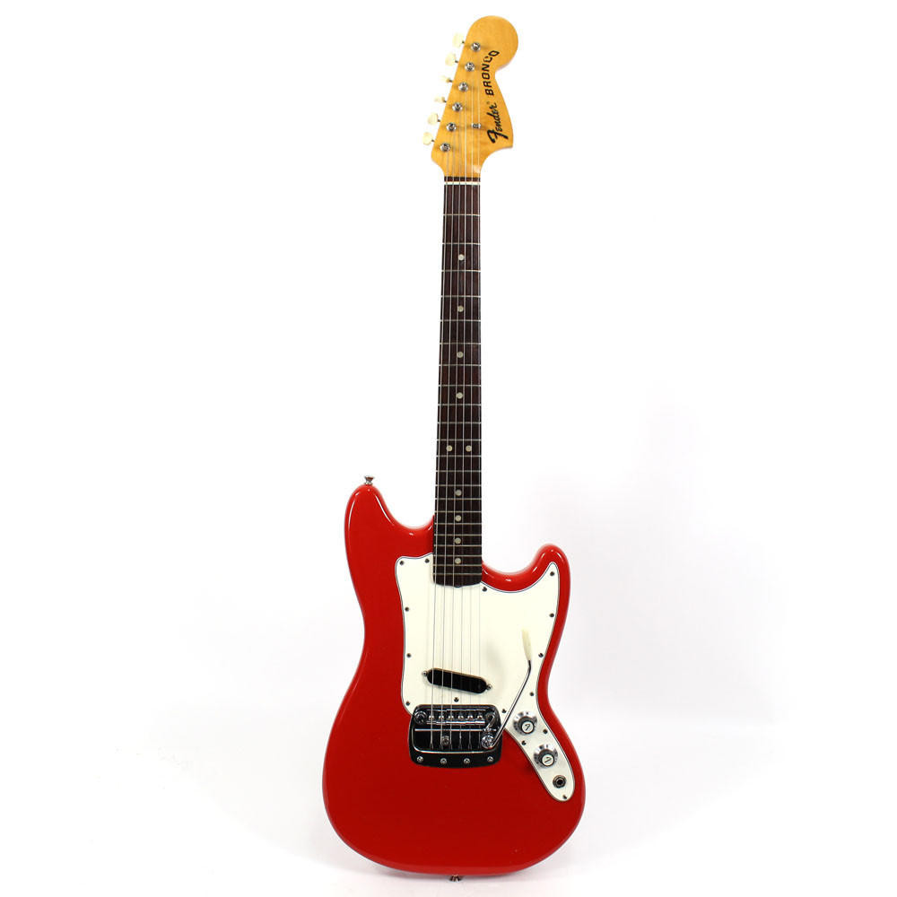 Vintage 1967 Fender Bronco Electric Guitar Red Finish | Cream City