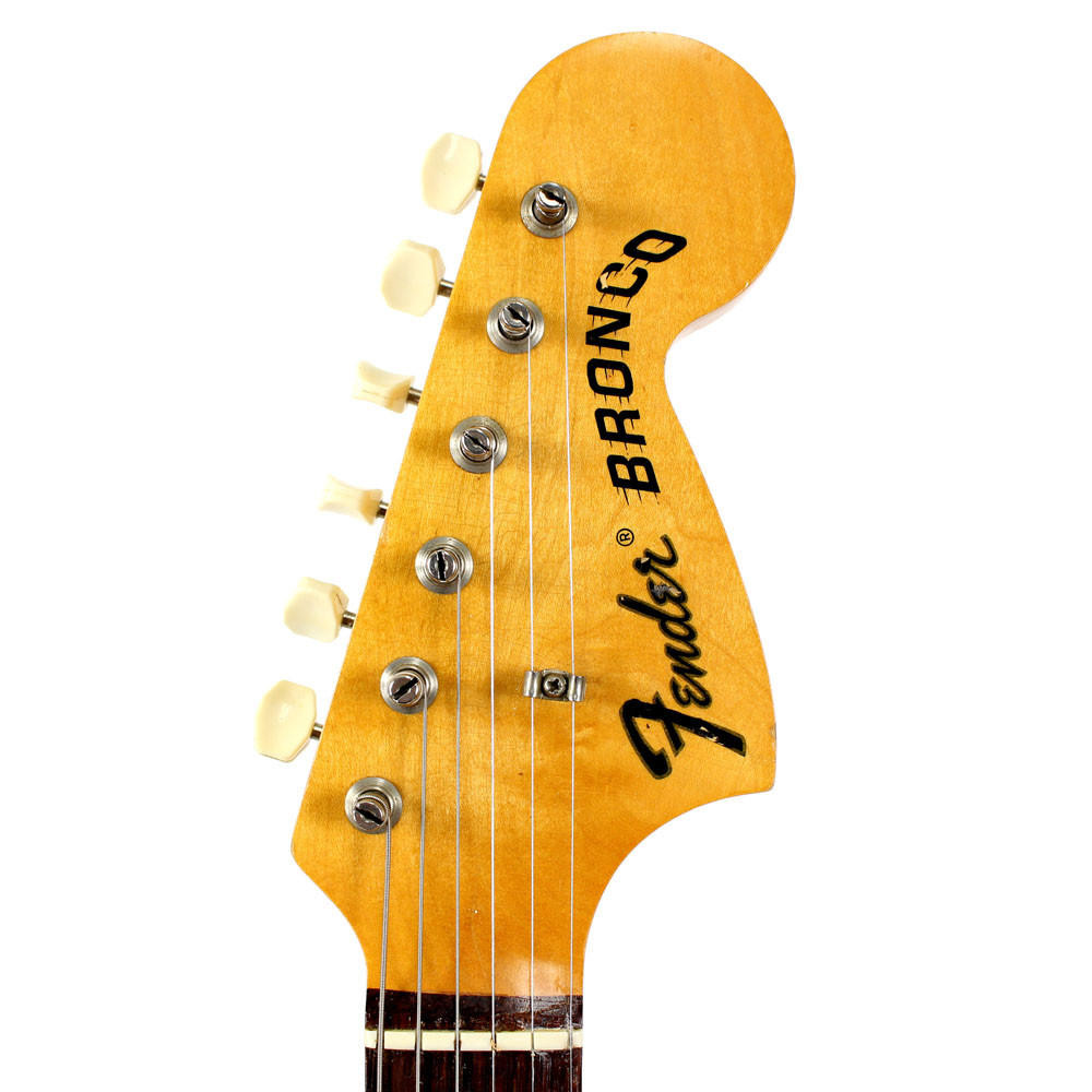 Vintage 1967 Fender Bronco Electric Guitar Red Finish | Cream City