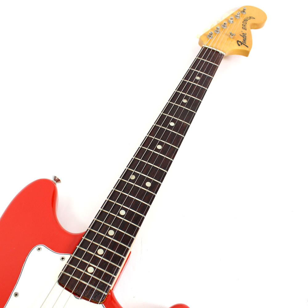 Vintage 1967 Fender Bronco Electric Guitar Red Finish | Cream City