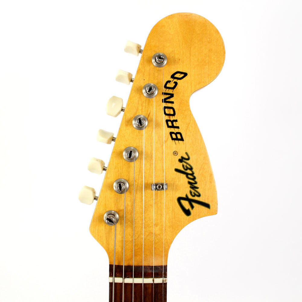 Vintage 1968 Fender Bronco Electric Guitar Red Finish | Cream City