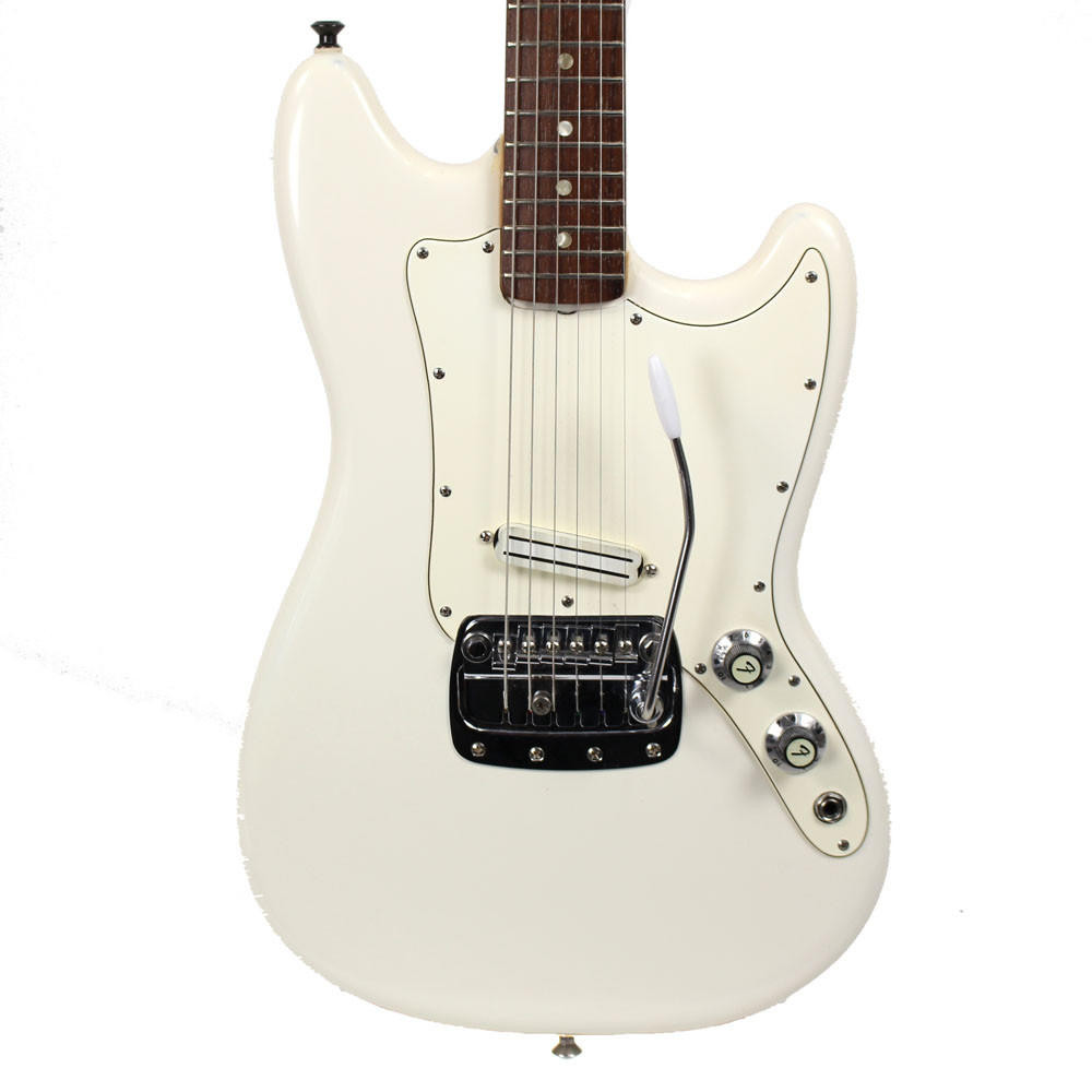 Vintage 1968 Fender Bronco Electric Guitar in White Finish | Cream