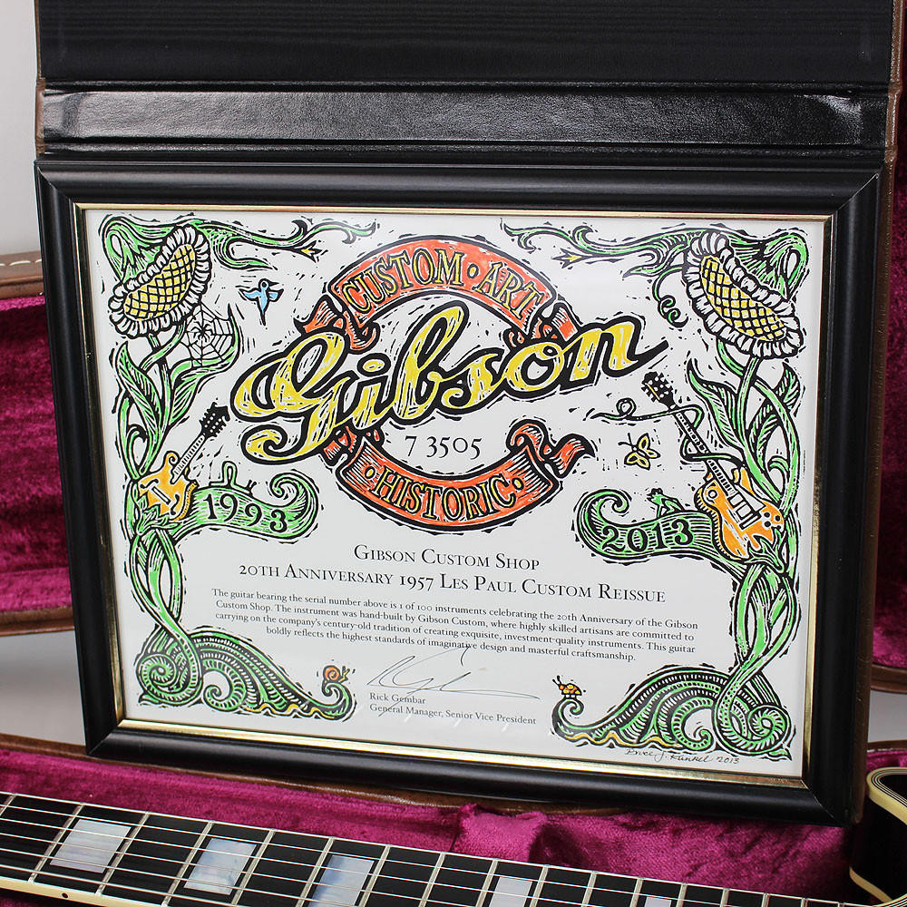 2013 Gibson Custom 20th Anniversary 1957 Black Beauty Les Paul