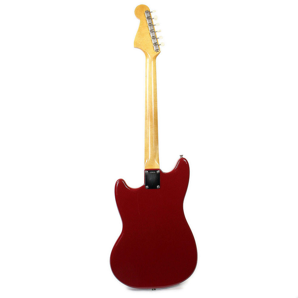Vintage 1965 Fender Mustang Electric Guitar Refinished in Red