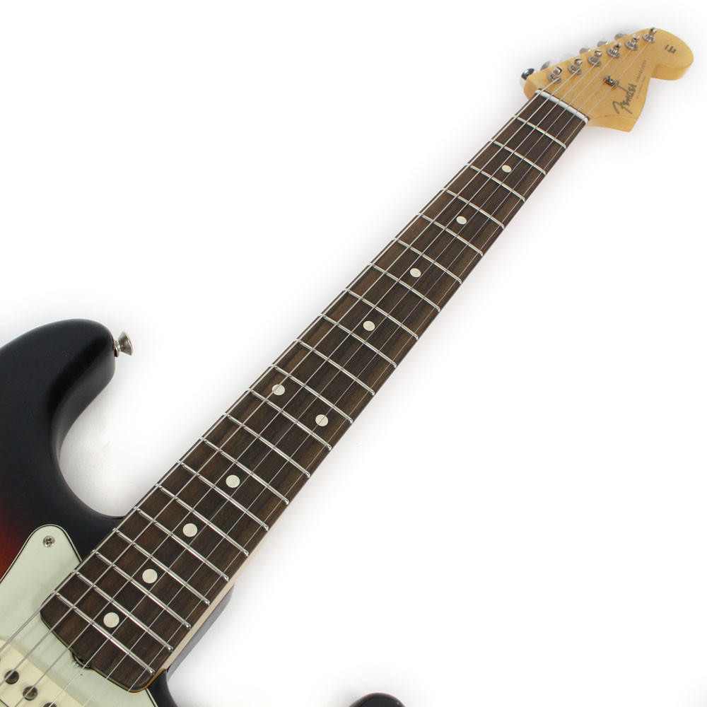 2014 Fender MIM Road Worn Stratocaster Electric Guitar in Sunburst