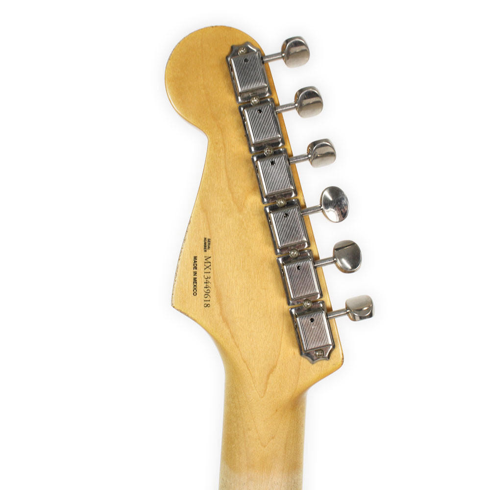 2014 Fender MIM Road Worn Stratocaster Electric Guitar in Sunburst