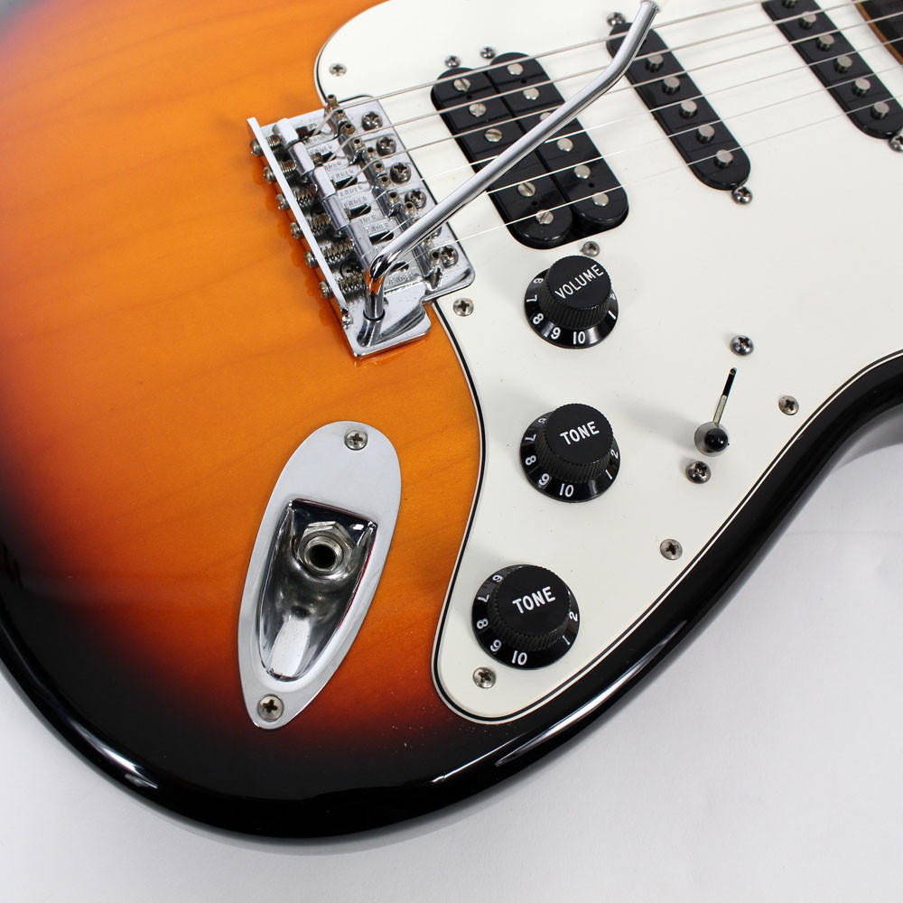 1994 Fender MIM Stratocaster Electric Guitar HSS in Sunburst
