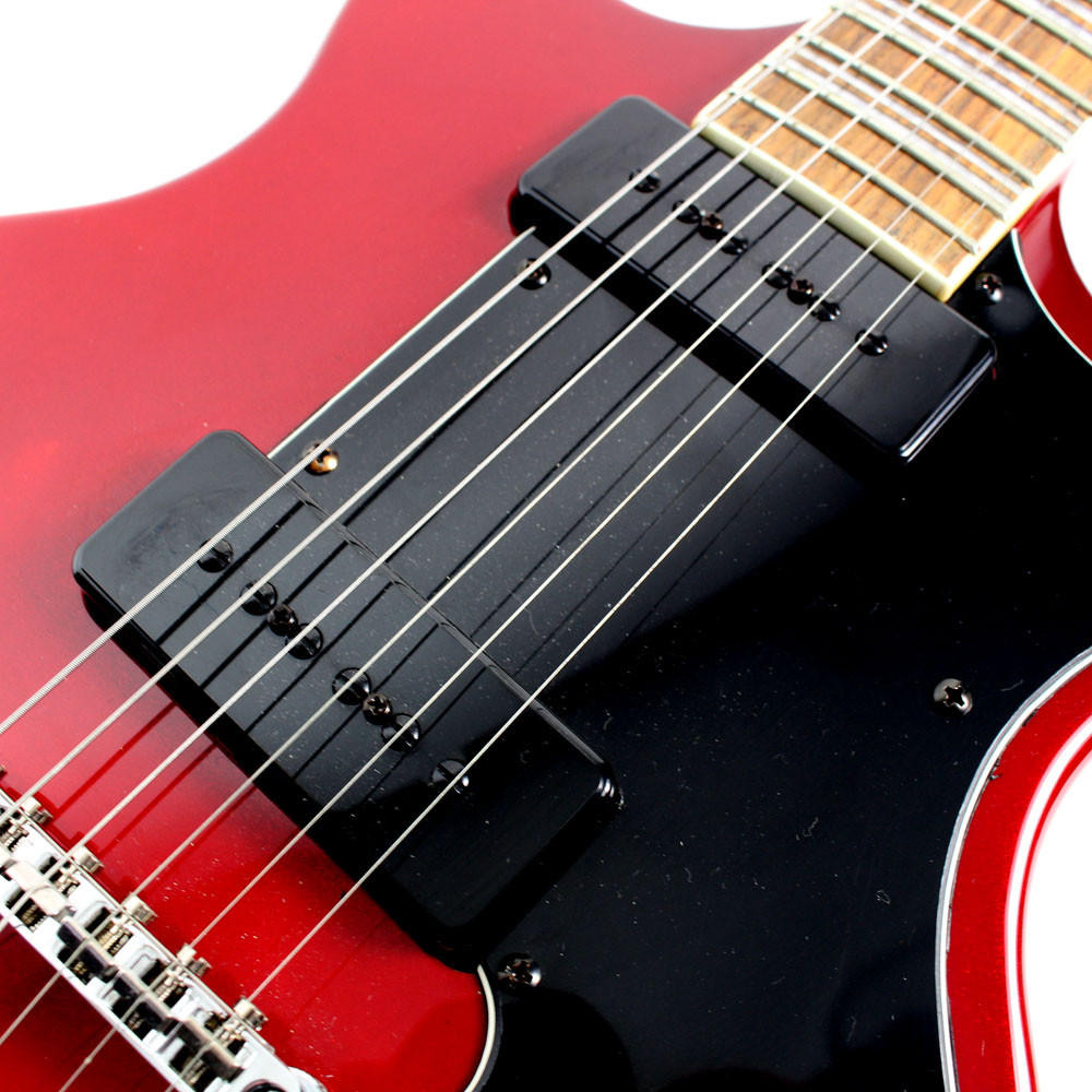 Used Hofner Colorama II Double Cutaway electric Guitar in Metallic