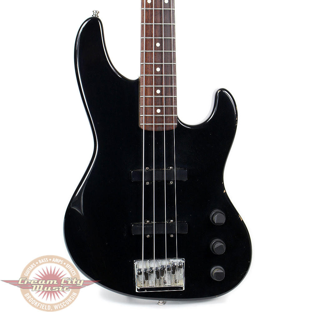 1990 Fender Jazz Bass Plus Electric Bass Guitar in Black Finish