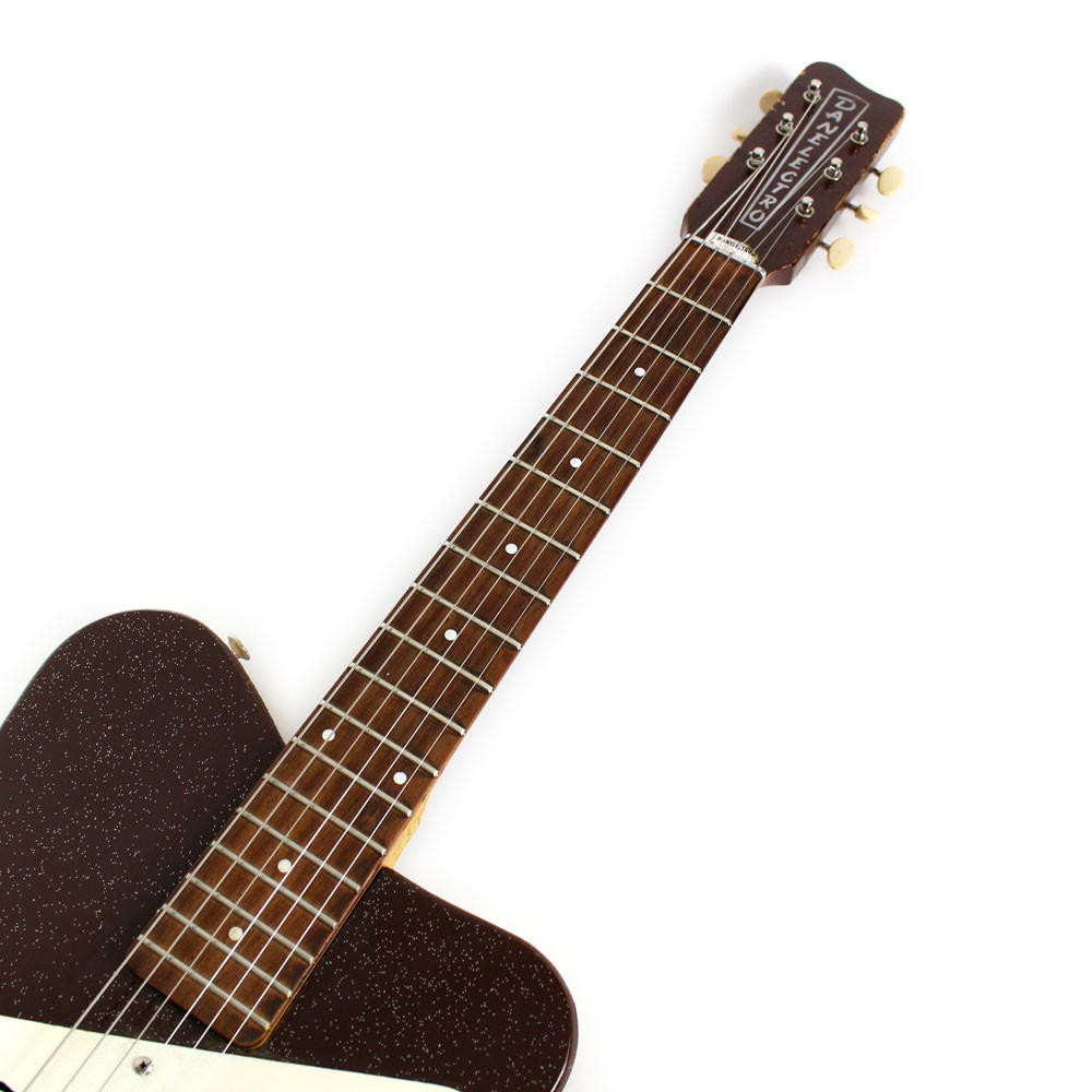 Vintage 1960s Danelectro Pro 1 Electric Guitar Brown Sparkle