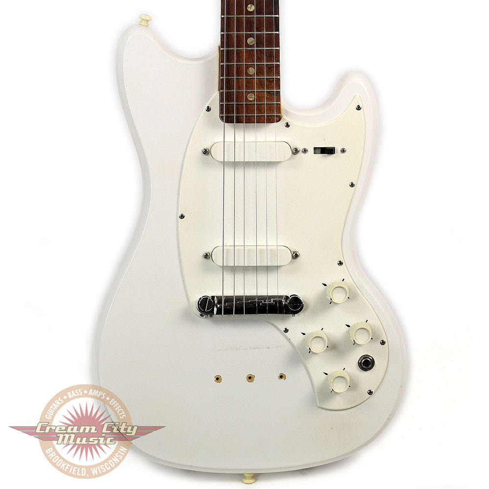 Vintage 1965 Kalamazoo KG-2 Electric Guitar White | Cream City Music