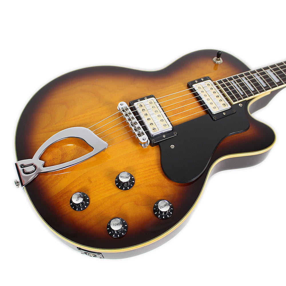 Used DeArmond by Guild M-75 Electric Guitar Sunburst | Cream City