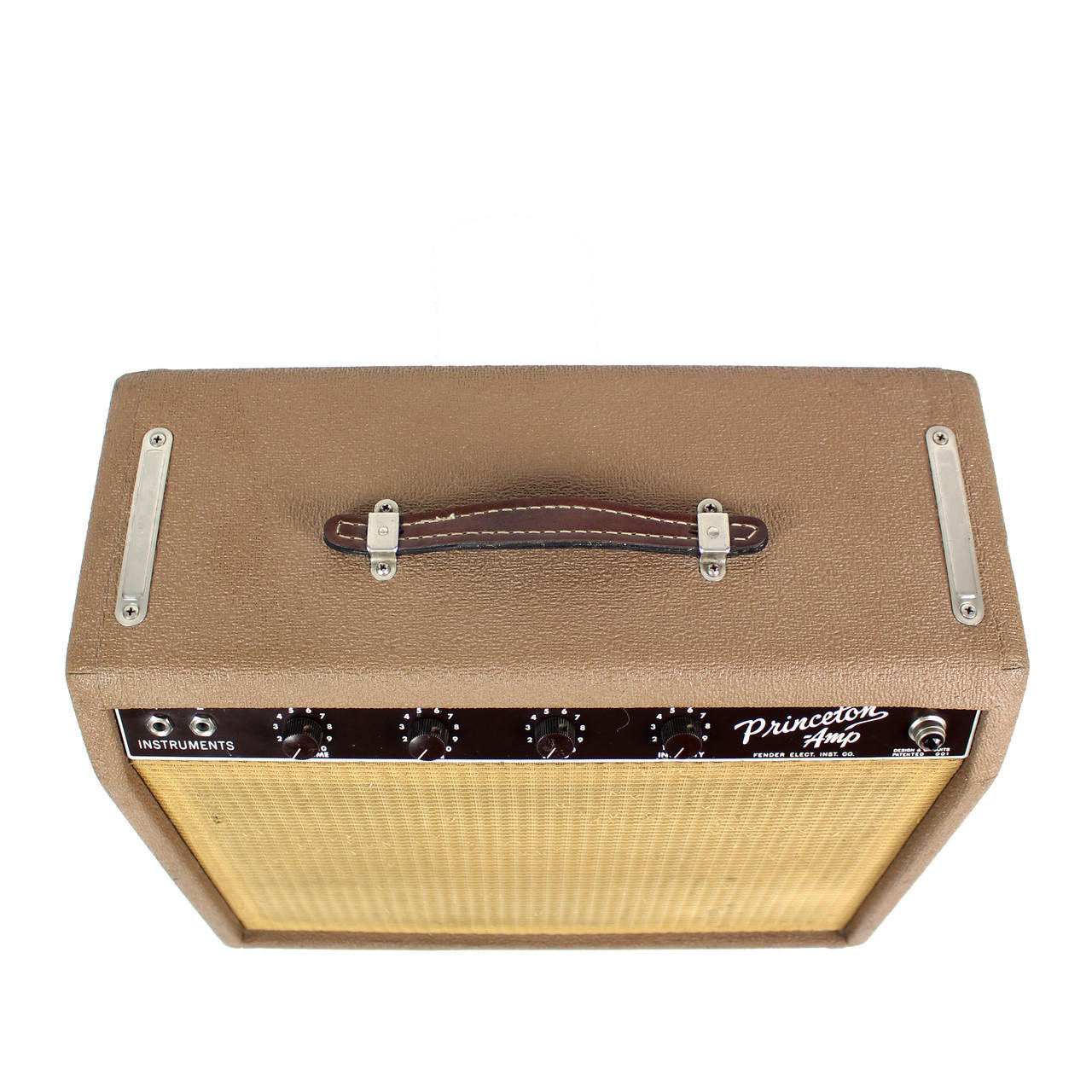 Vintage 1962 Brownface Fender Princeton 12W 1x10 Tube Combo Amp