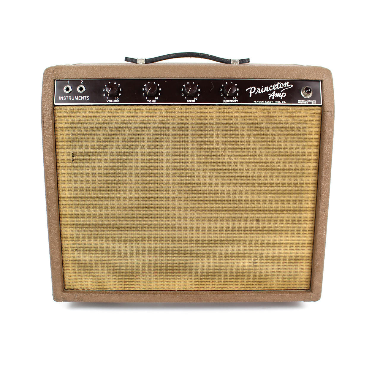 その他 browncat Vintage 1962 Brownface Fender Princeton 12W 1x10 Tube Combo Amp
