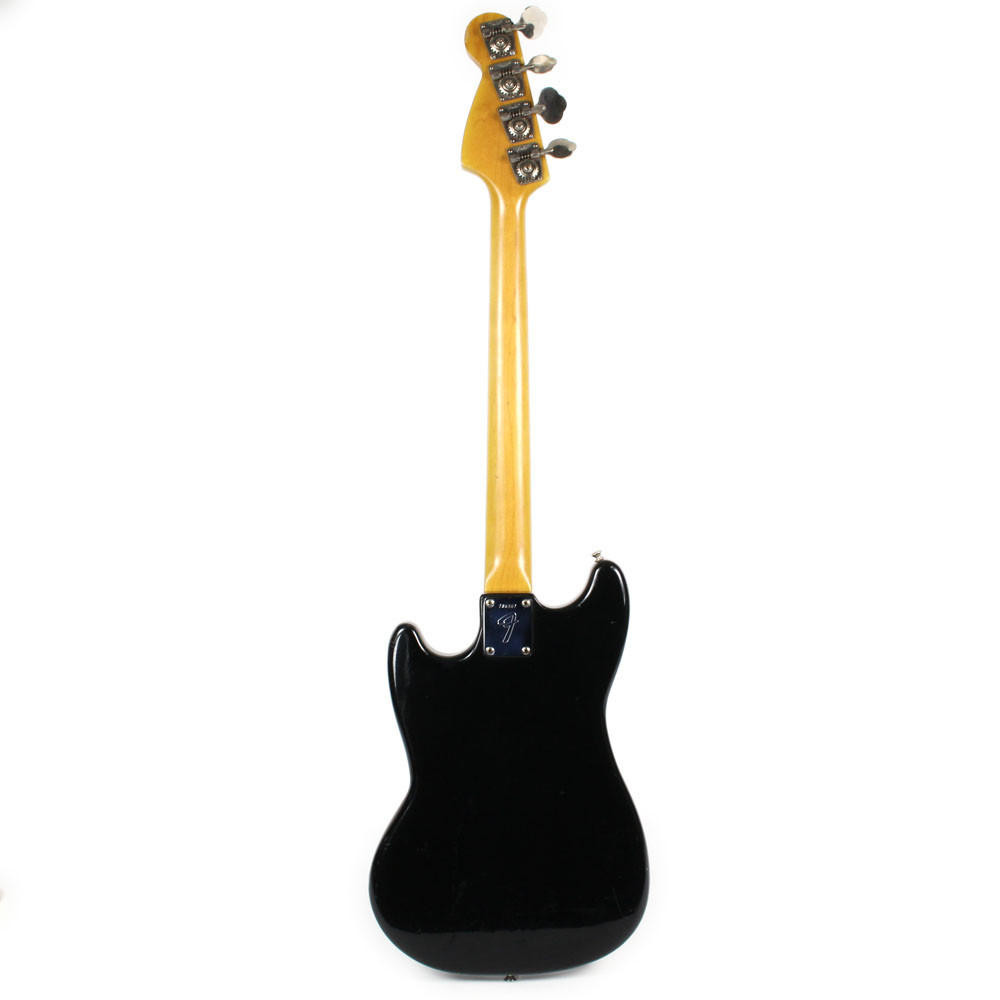 Vintage 1976 Fender Musicmaster Bass Guitar Black | Cream City Music