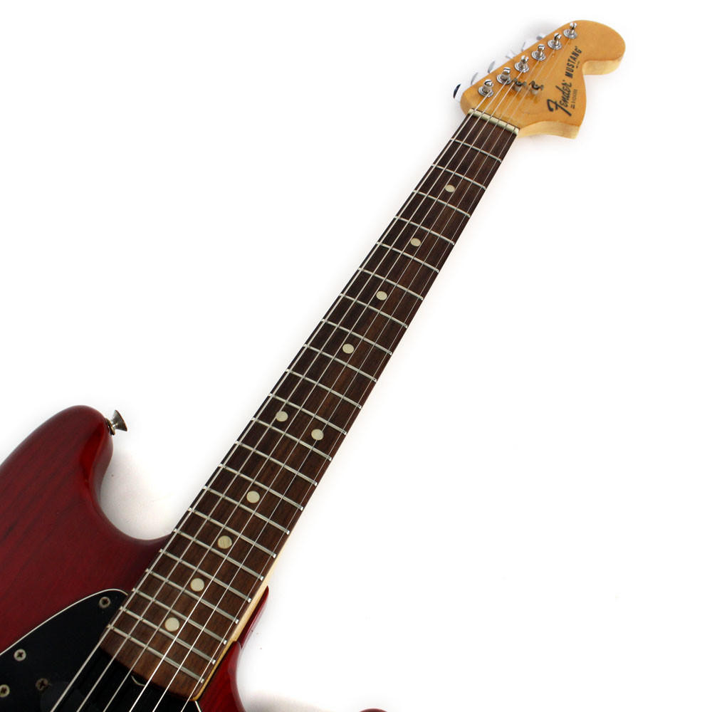 Vintage 1979 Fender Mustang Electric Guitar Translucent Red
