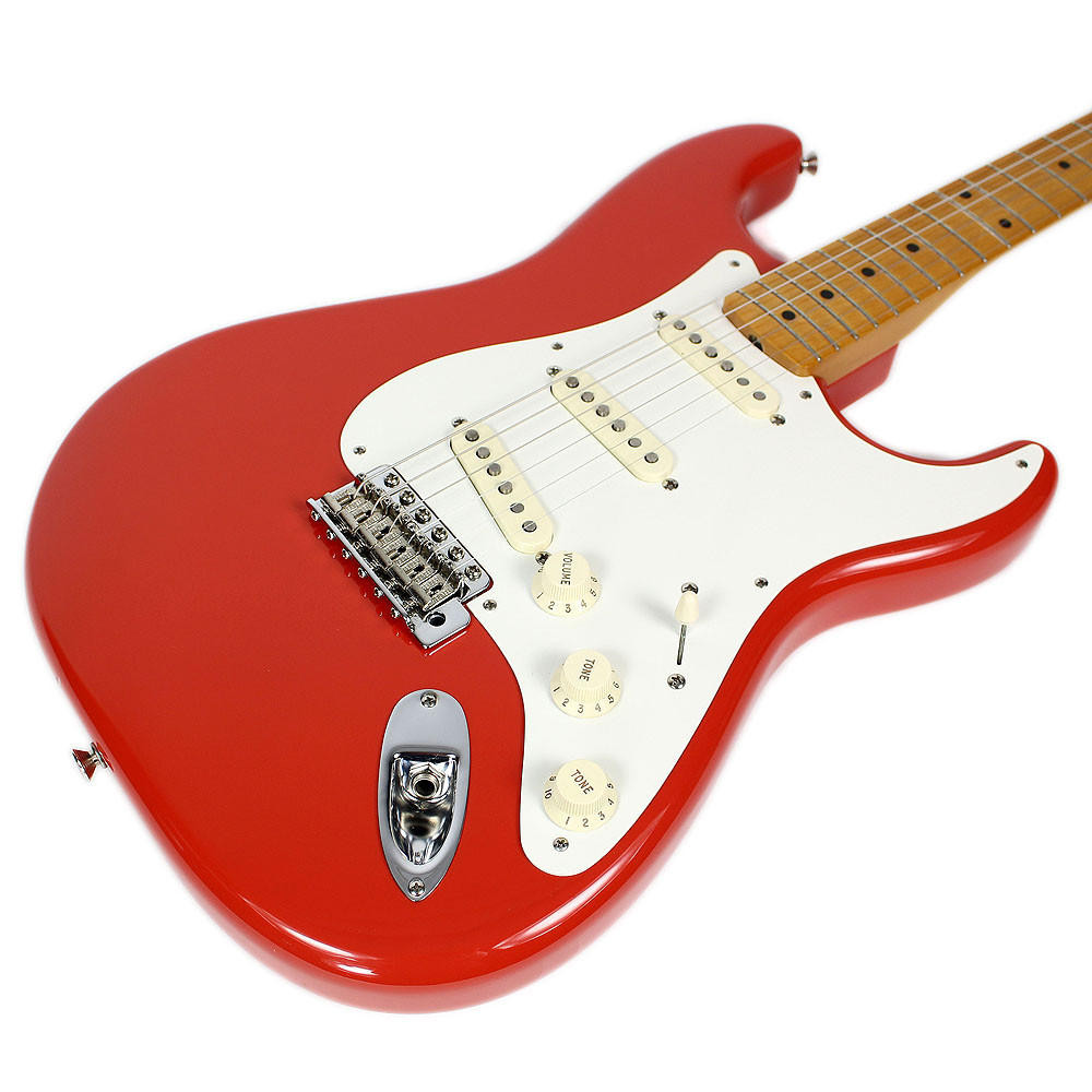 2010 Fender MIM 50s Classic Stratocaster Fiesta Red | Cream City Music