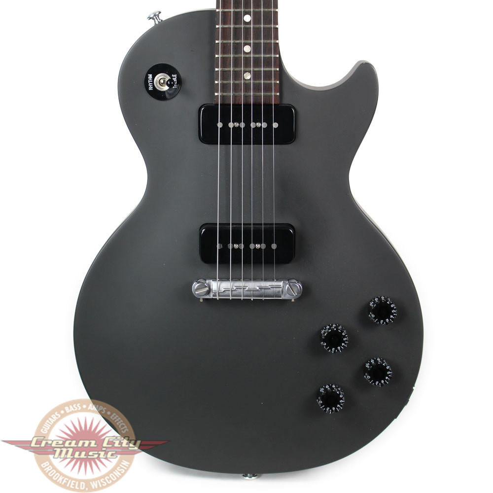 Gibson Les Paul 2014 グレー120周年記念モデル 2014 Gibson Les Paul Melody Maker Satin Charcoal | Cream City Music