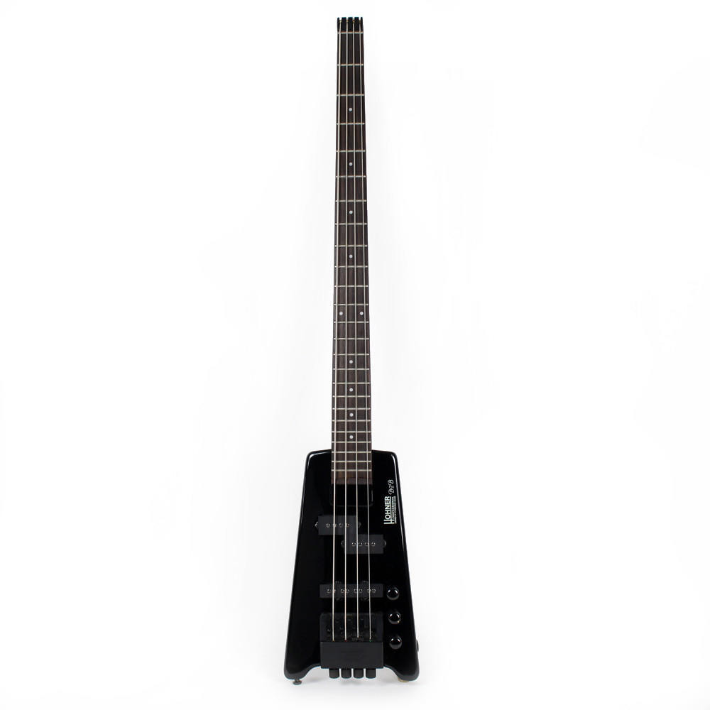 Used Hohner B2B Headless Electric Bass Guitar in Black | Cream