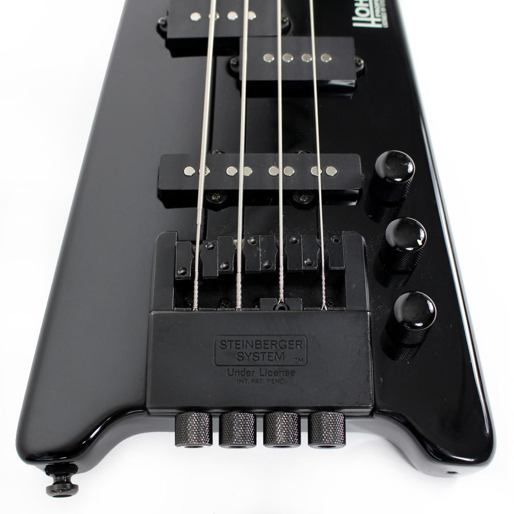 Used Hohner B2B Headless Electric Bass Guitar in Black | Cream