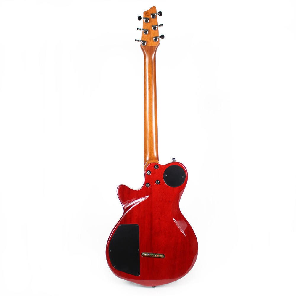 1999 Godin LGX Solid Body Electric Guitar in Trans Red | Cream
