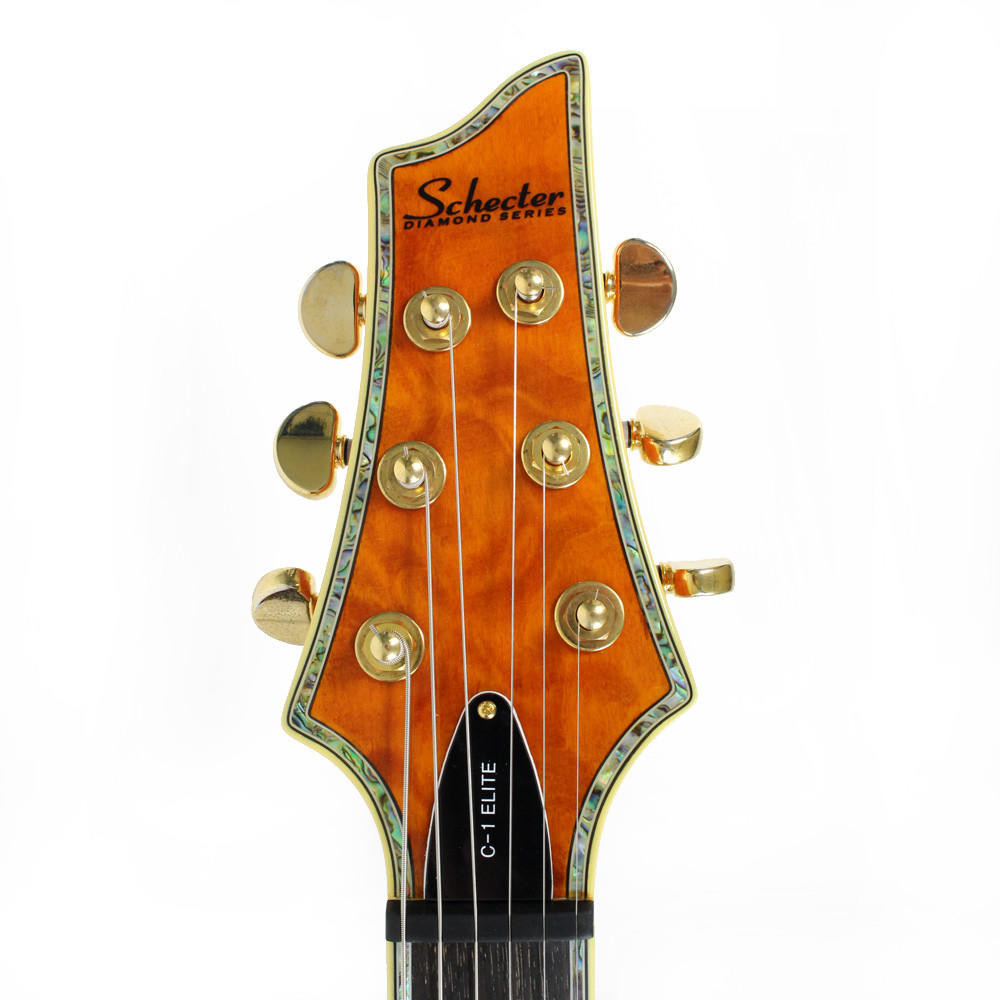 Used Schecter Diamond Series C-1 Elite Electric Guitar in Amber w