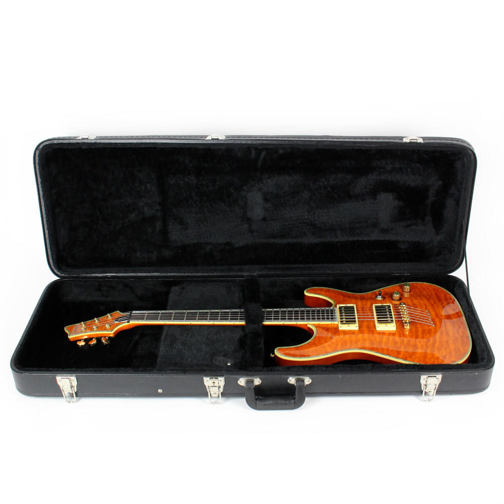 Used Schecter Diamond Series C-1 Elite Electric Guitar in Amber w