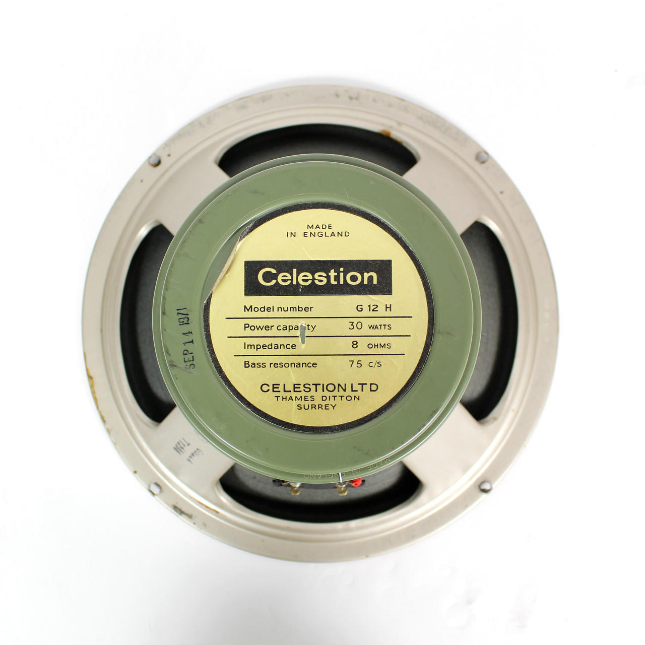 Vintage Pair 1971 Celestion G12H Greenback T1234 Pre-Rola 12