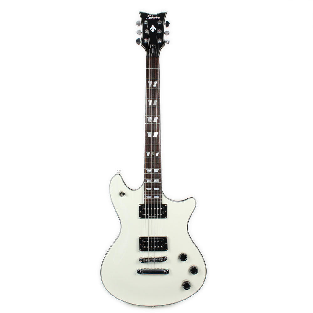 Used Schecter Diamond Series Tempest Custom Electric Guitar White