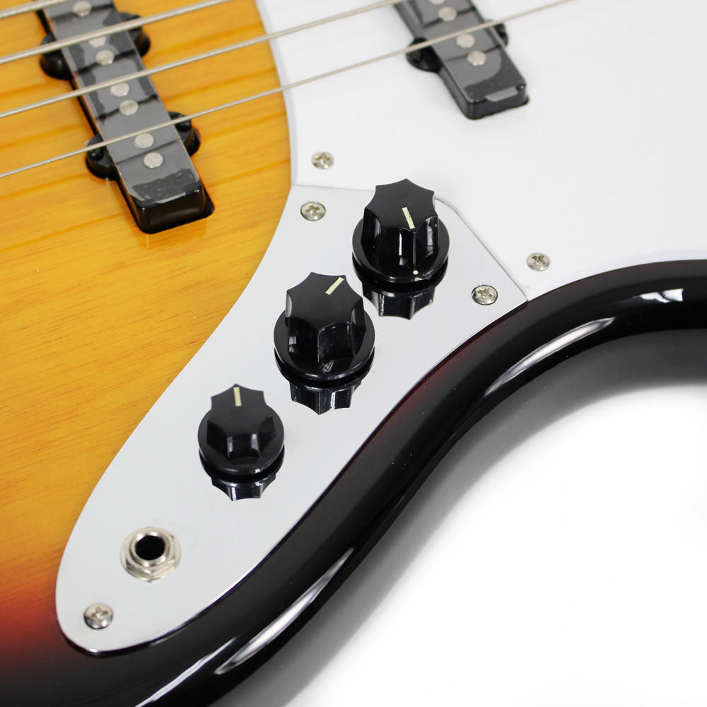 Squier Bullet Jazz Bass in 3-Tone Sunburst | Cream City Music