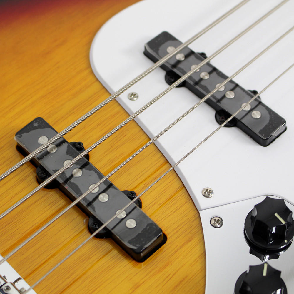 Squier Bullet Jazz Bass in 3-Tone Sunburst | Cream City Music