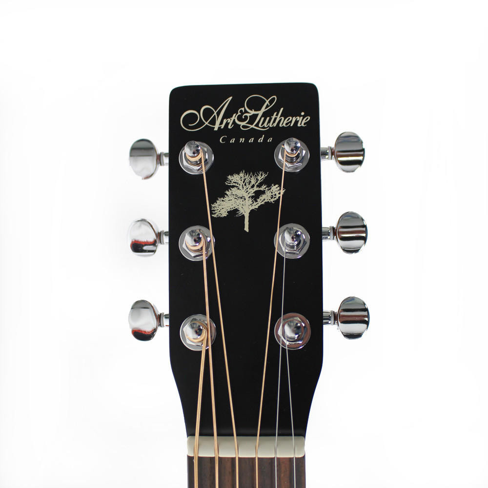 Art & Lutherie Ami Cedar Parlor Acoustic Guitar in Black | Cream