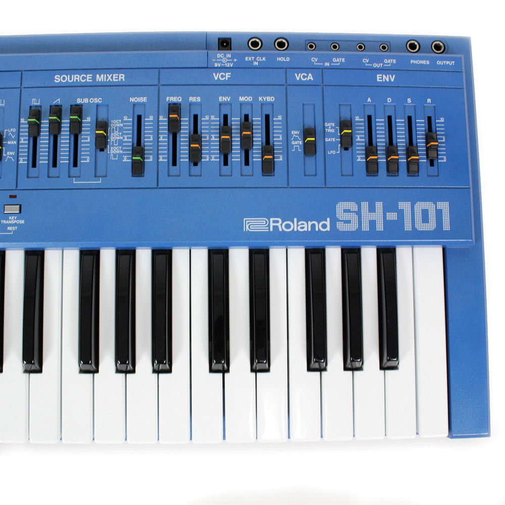 Mint Roland SH-101 Monophonic Analog Sythesizer in Rare Blue