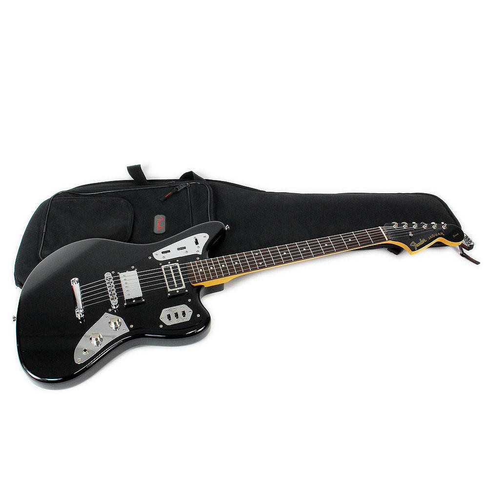 Used Fender Jaguar Special Electric Guitar Black Finish | Cream