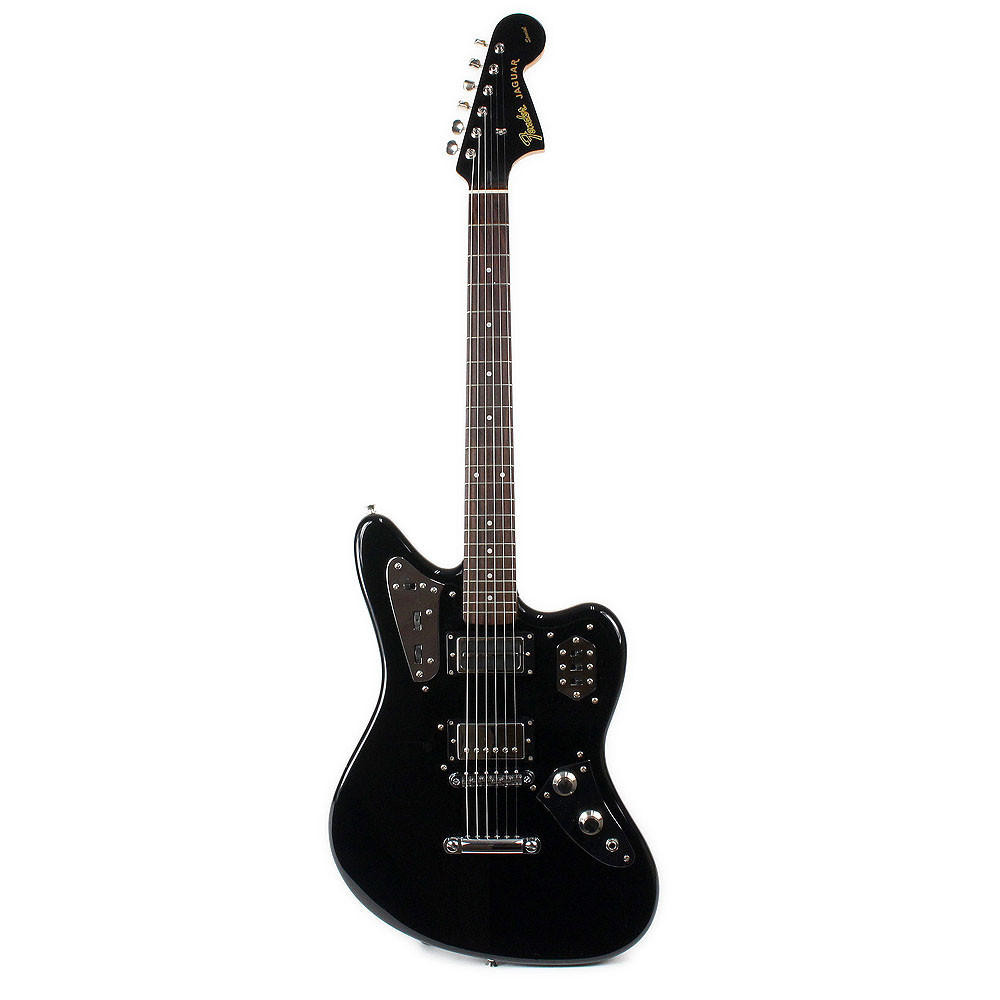 Used Fender Jaguar Special Electric Guitar Black Finish | Cream