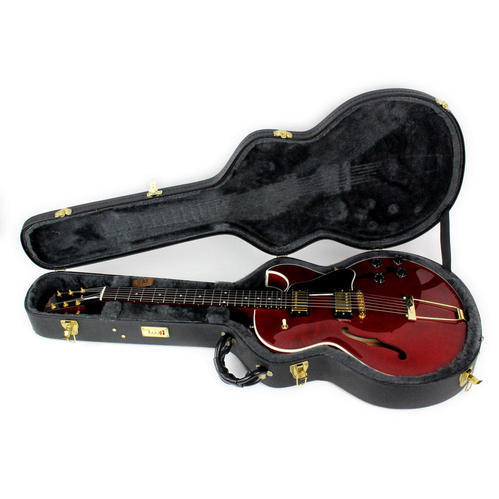 2002 Gibson ES-135 Semi Hollow Body Electric Guitar Wine Red
