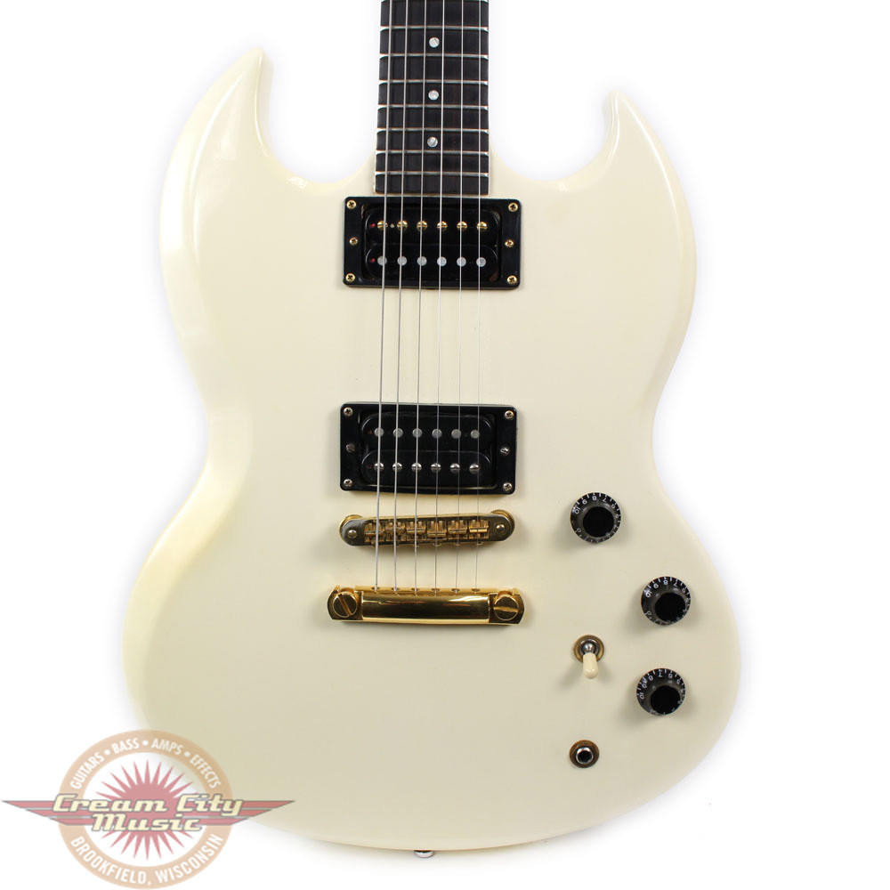 1987 Gibson SG Electric Guitar White | Cream City Music