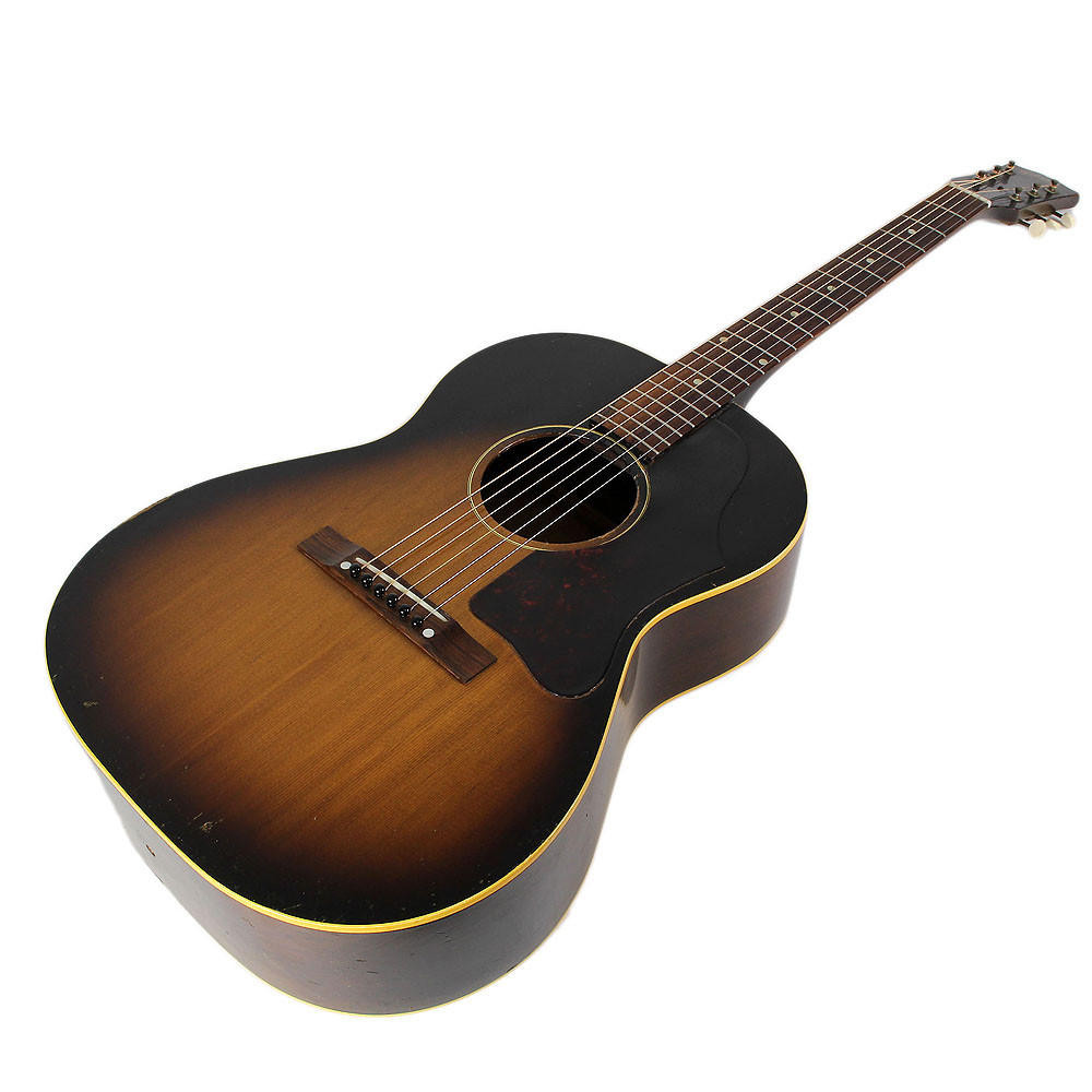 Vintage 1957 Gibson LG-1 Acoustic Guitar Sunburst Finish | Cream