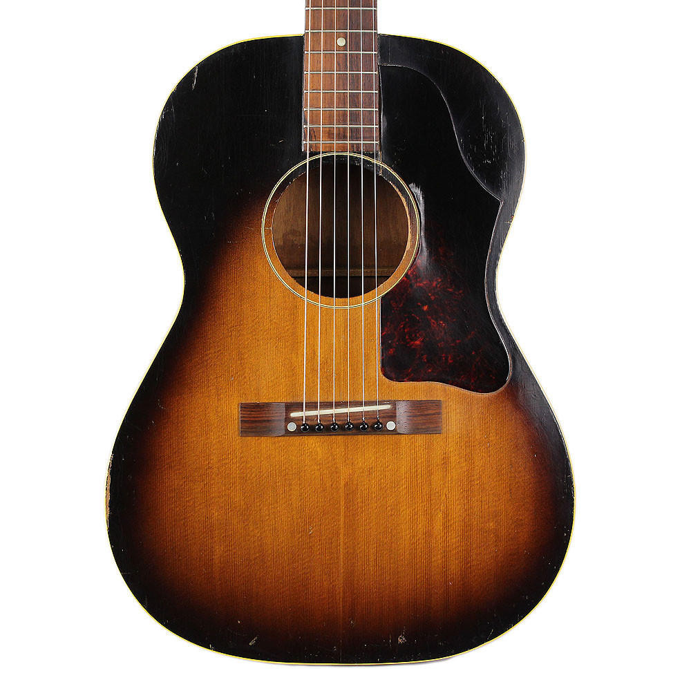 Vintage 1957 Gibson LG-1 Acoustic Guitar Sunburst Finish | Cream
