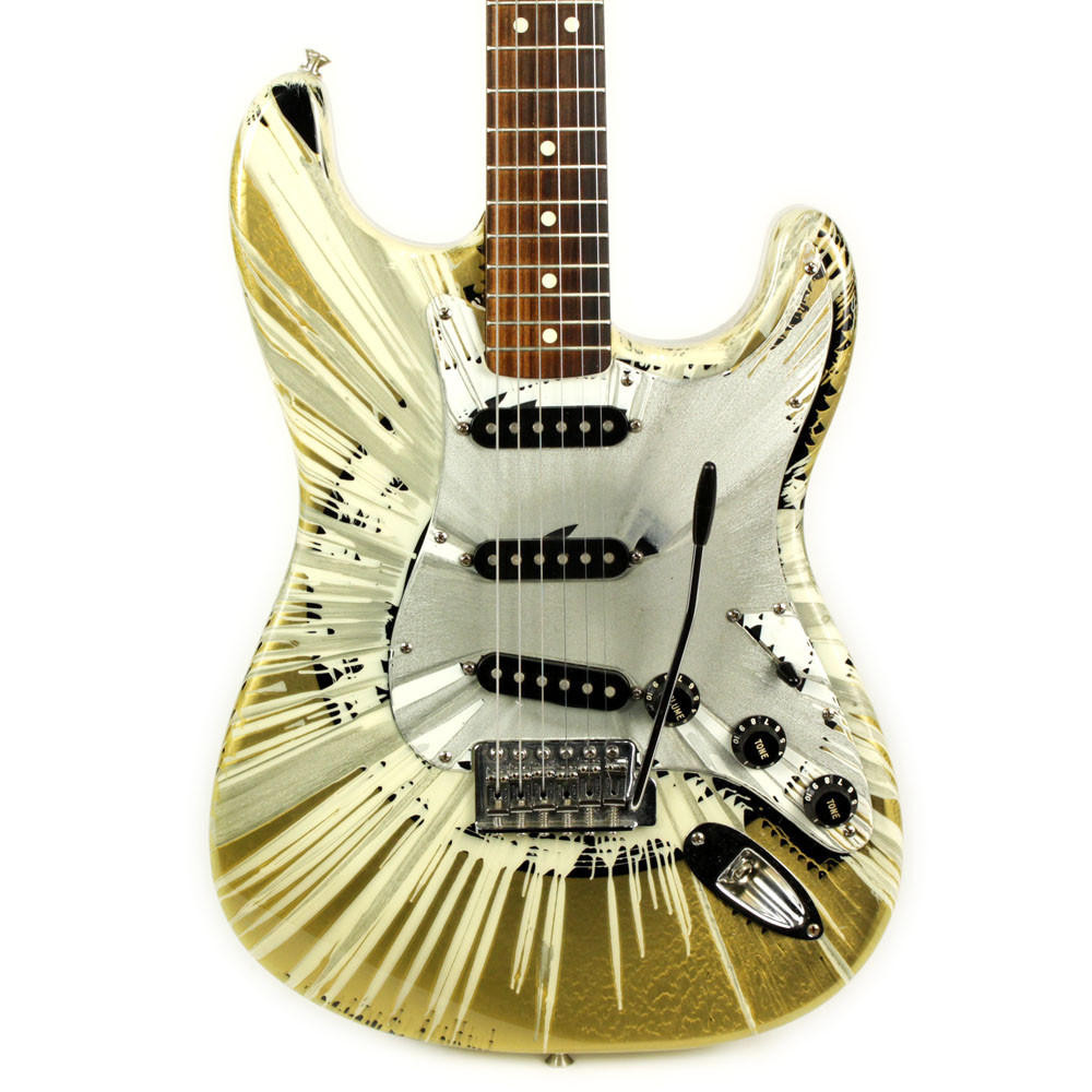 2003 MIM Fender Splattercaster Stratocaster Electric Guitar