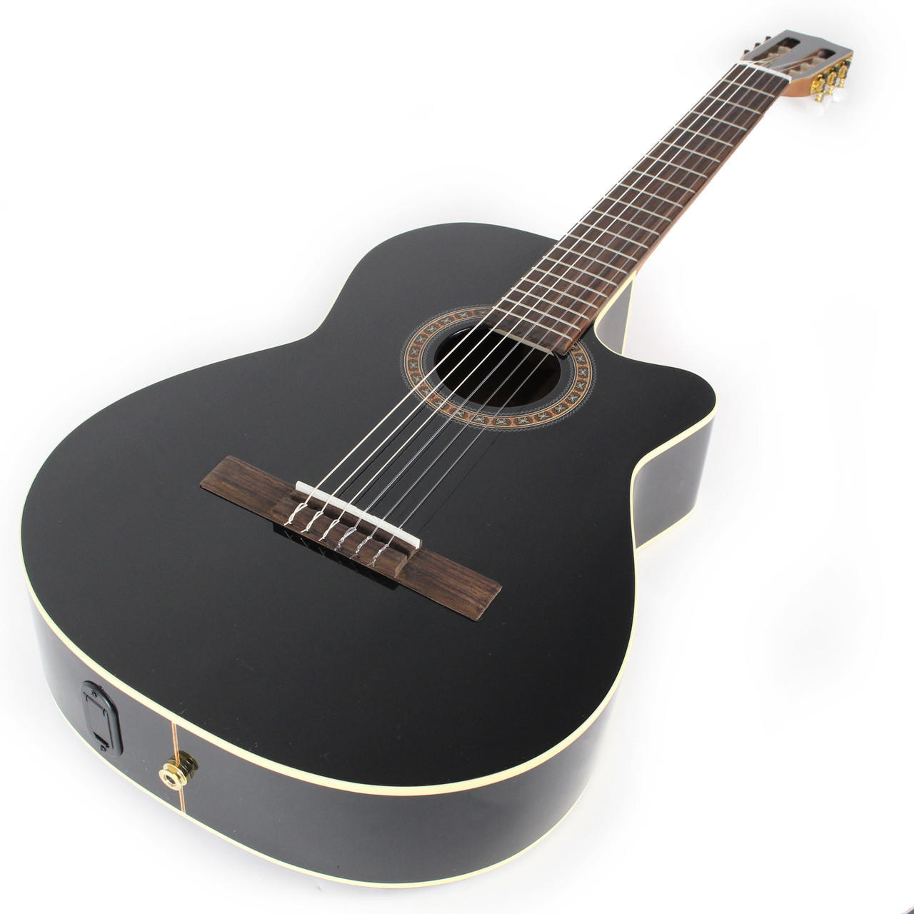 コダン Godin La Patrie Hybrid CW Black QII La Patrie Hybrid CW QII Acoustic-Electric Classical Guitar Black B