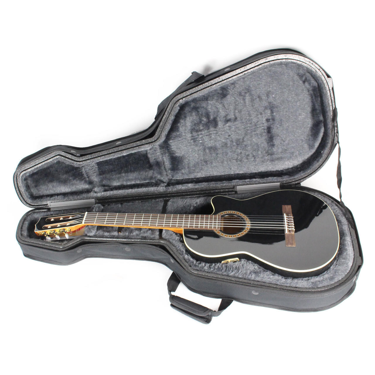 La Patrie Hybrid CW QII Acoustic-Electric Classical Guitar Black B
