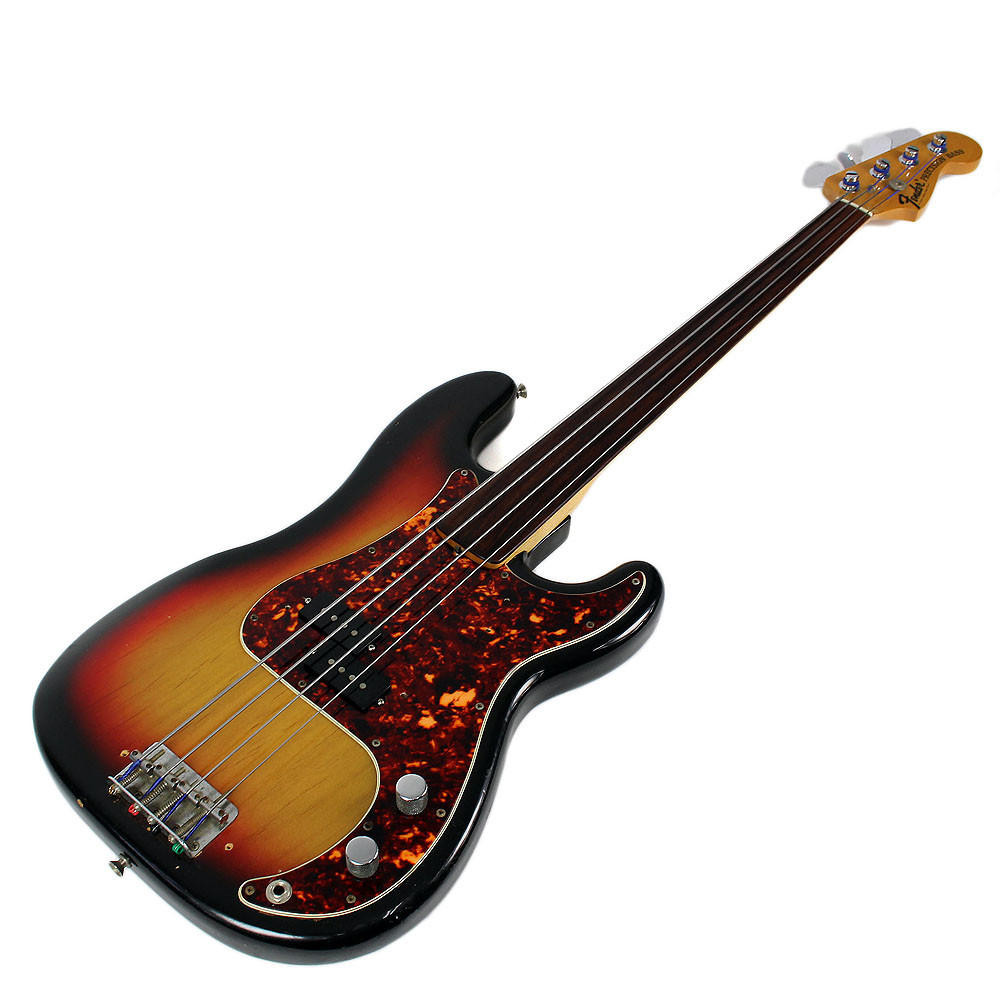 Vintage 1971 Fender Fretless Precision Bass Sunburst Finish