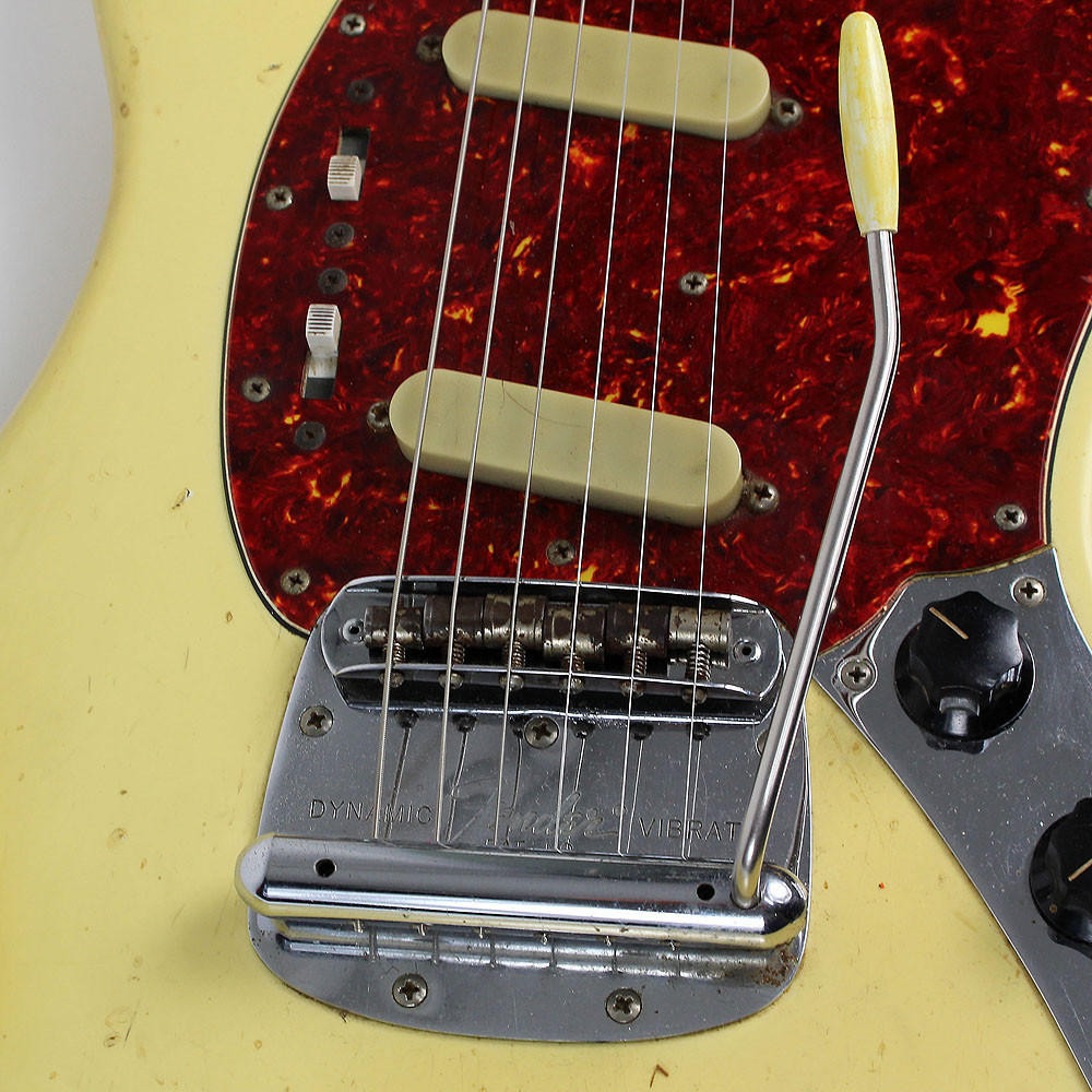 Vintage 1968 Fender Mustang Electric Guitar Olympic White Finish